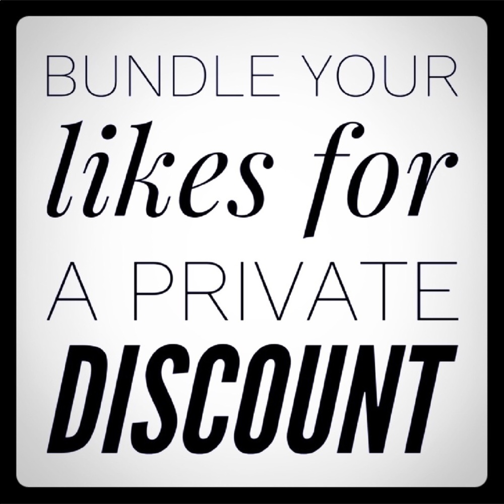 Bundle items I will give you a private discount!